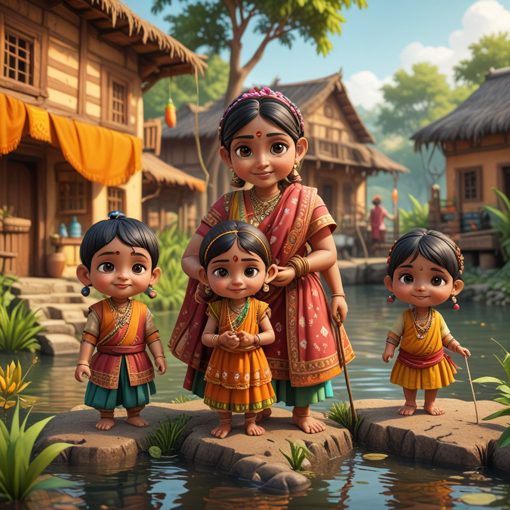 3D cartoon character art